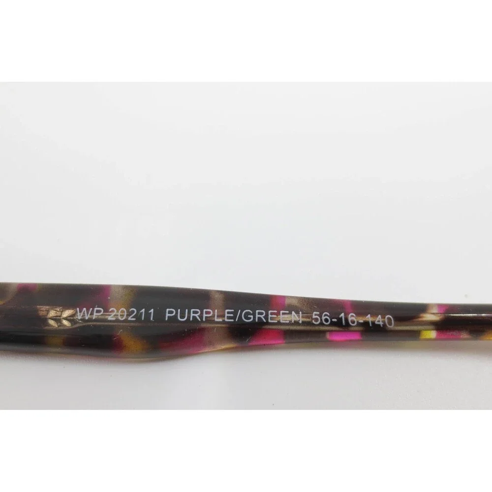 Warby Parker Eyeglasses WP 20211 Purple Green Tortoise Shell Frames 56-16-140